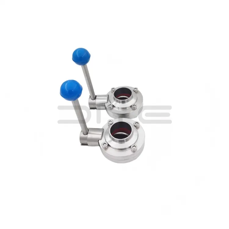 Valvola a farfalla di saldatura sanitaria